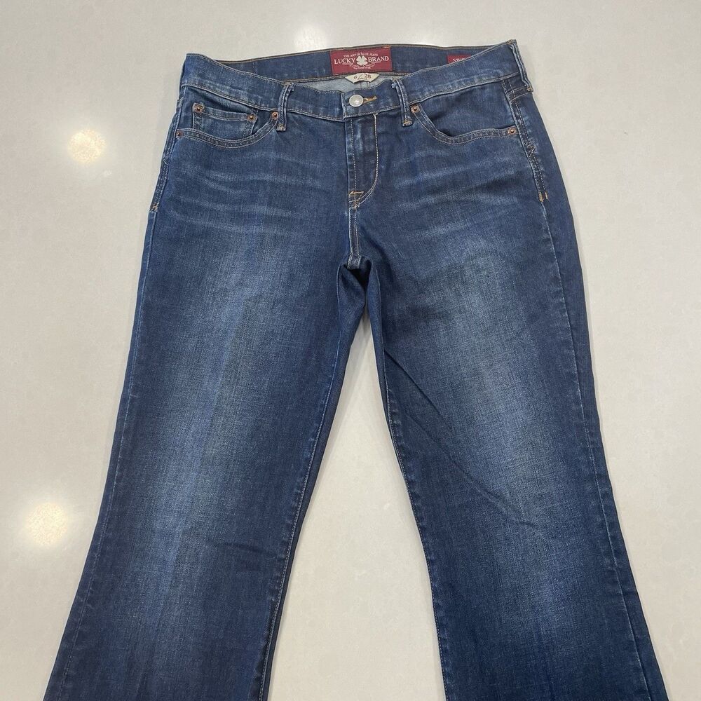 Lucky Brand Women's Sweet n' Low Dark Blue Denim Bootcut Jeans Size 6/28